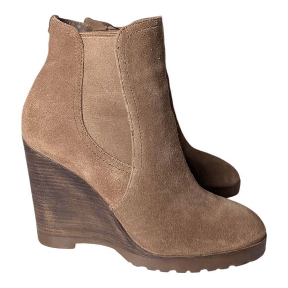 MICHAEL KORS Thea Brown Suede Booties Size 9M - Picture 4 of 10